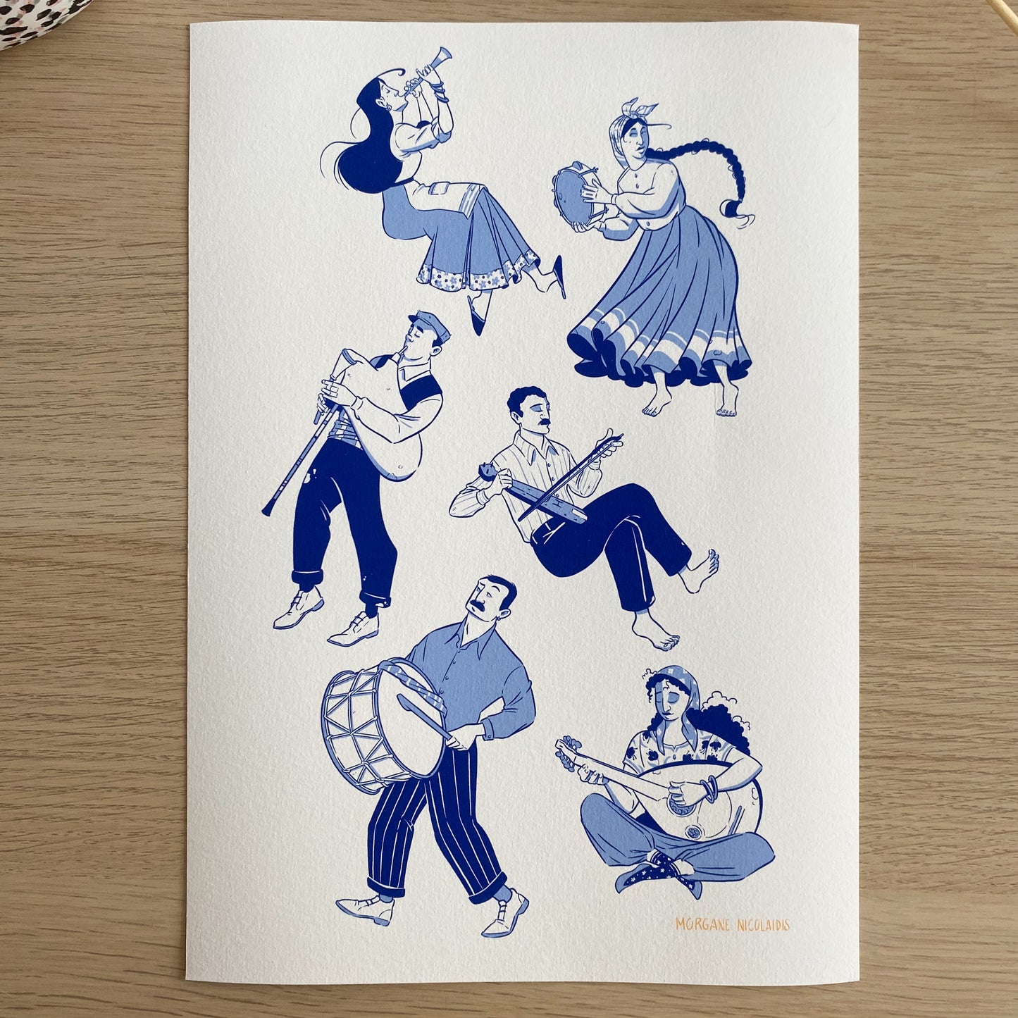 Blue Musicians – ART PRINT