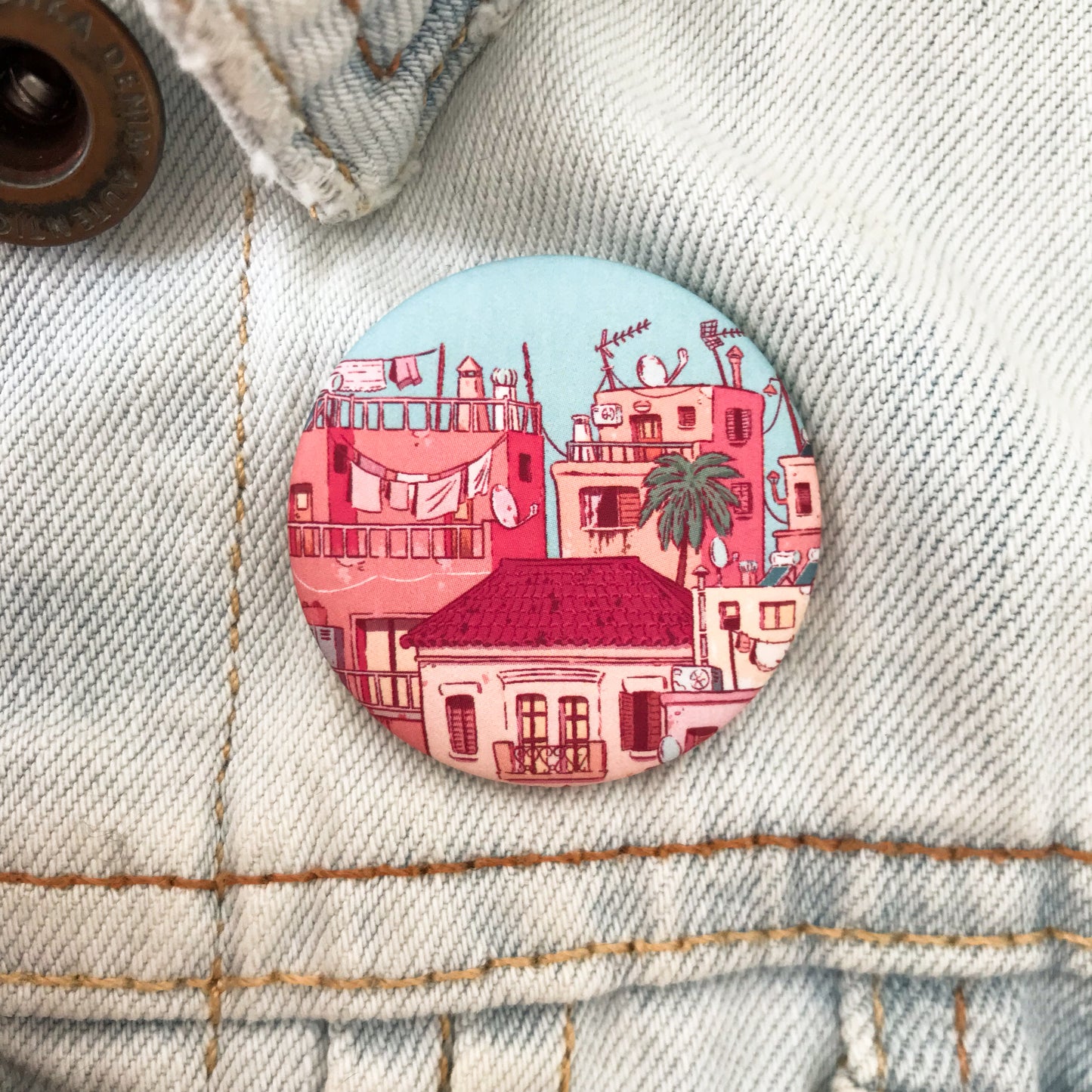 Athens City- Button Pins