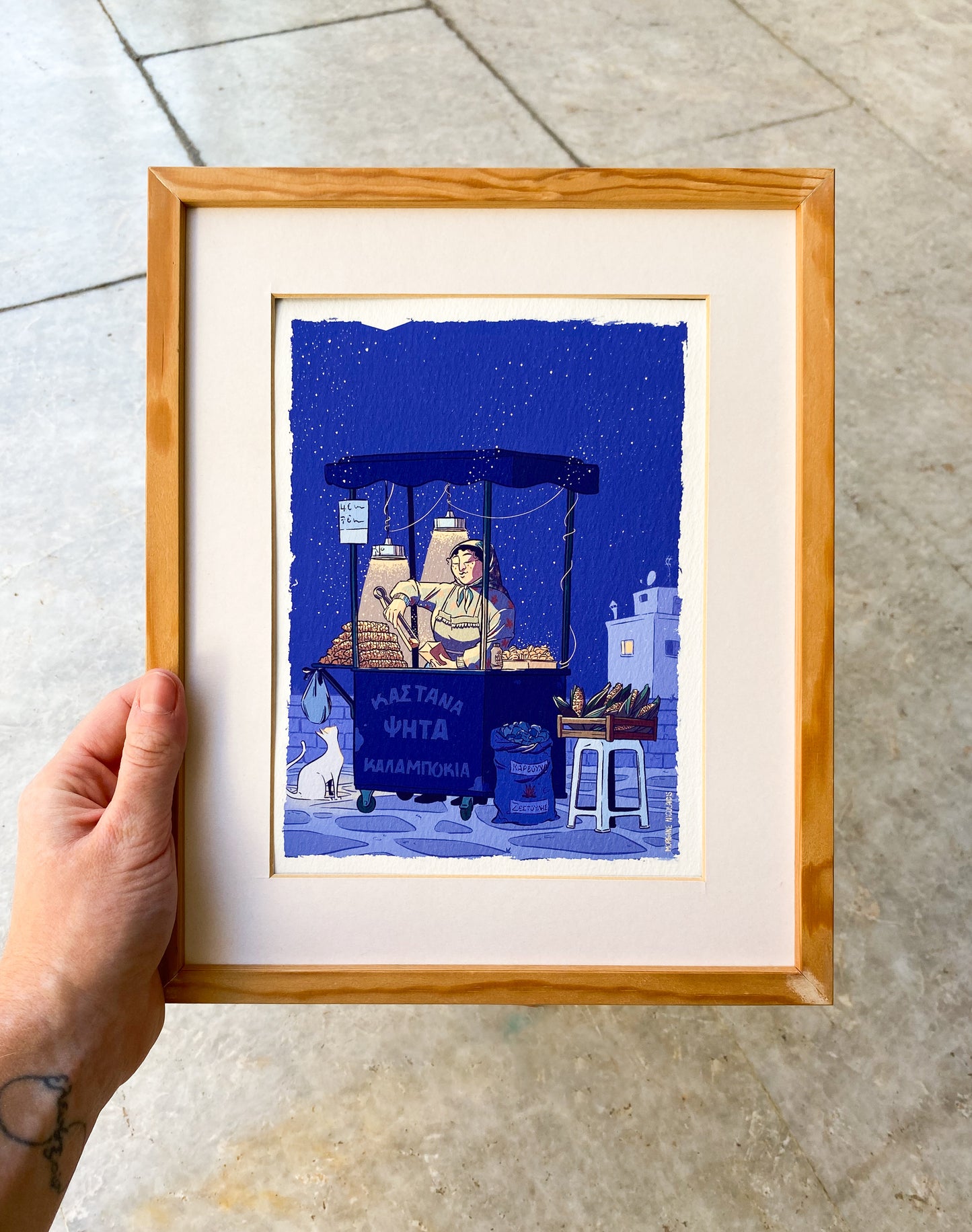 The chestnut seller - Mini print