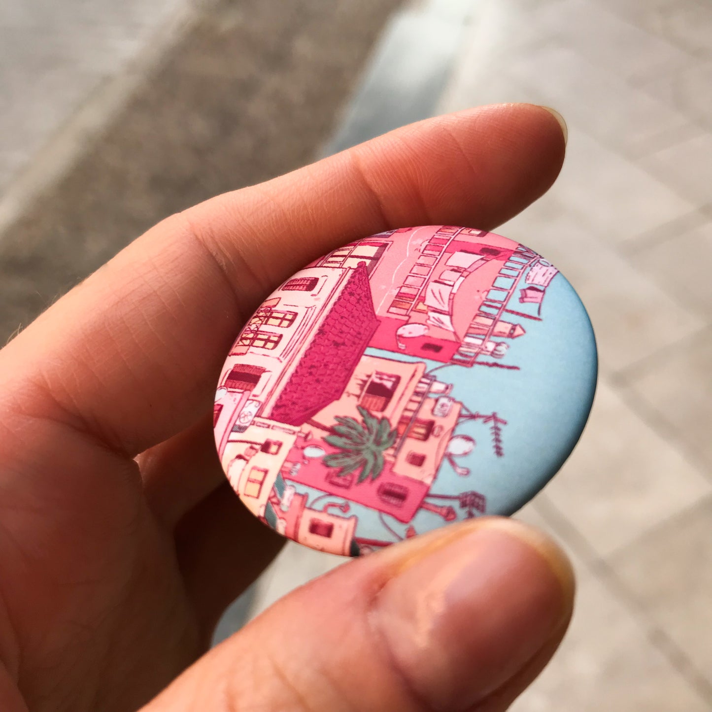 Athens City- Button Pins