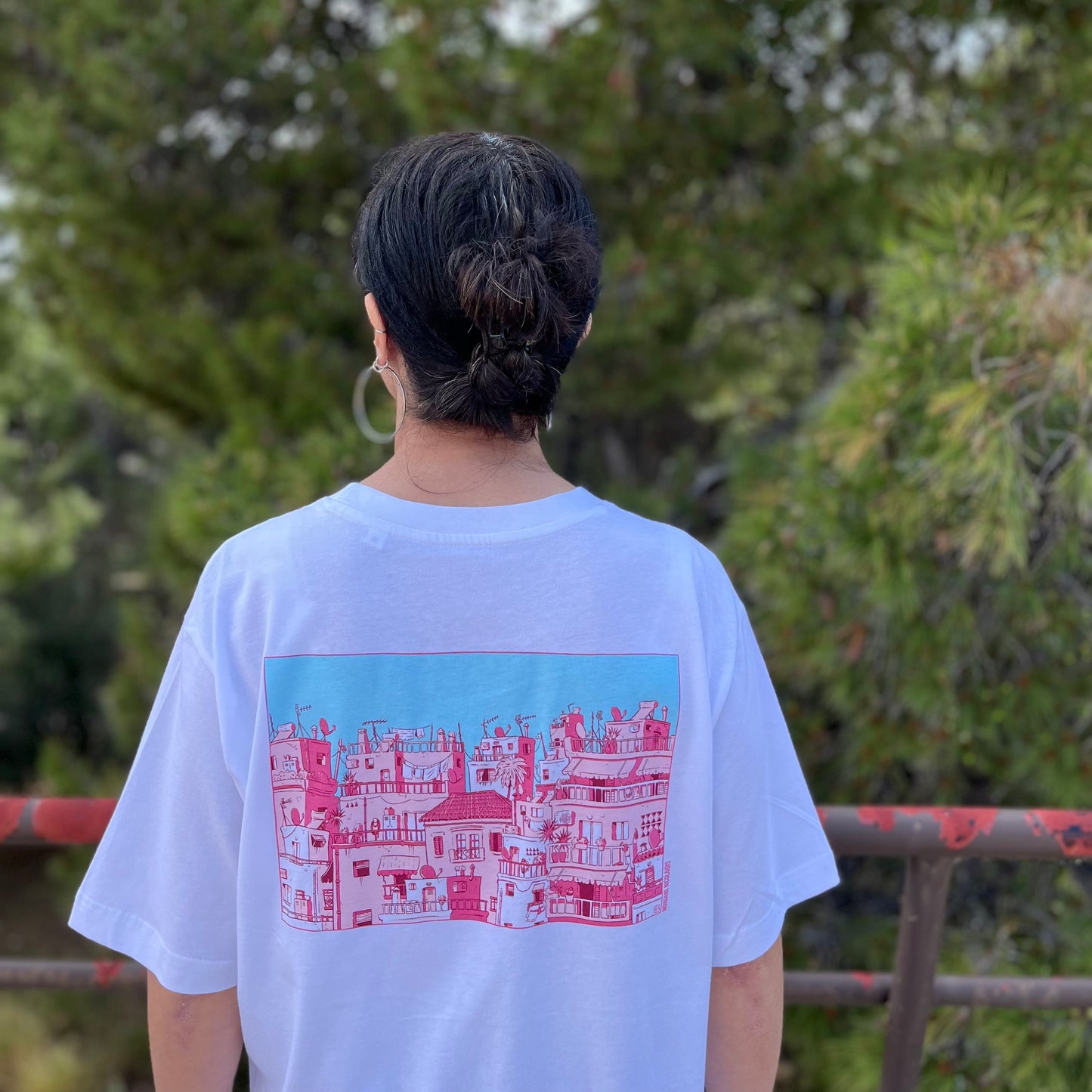 T-SHIRT - ATHENS VIEW - SILK PRINTED