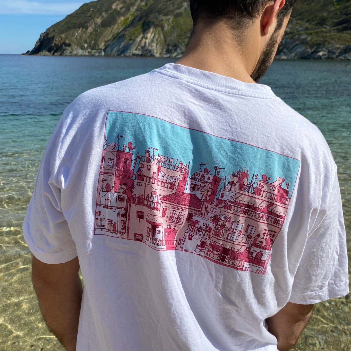 T-SHIRT - ATHENS VIEW - SILK PRINTED