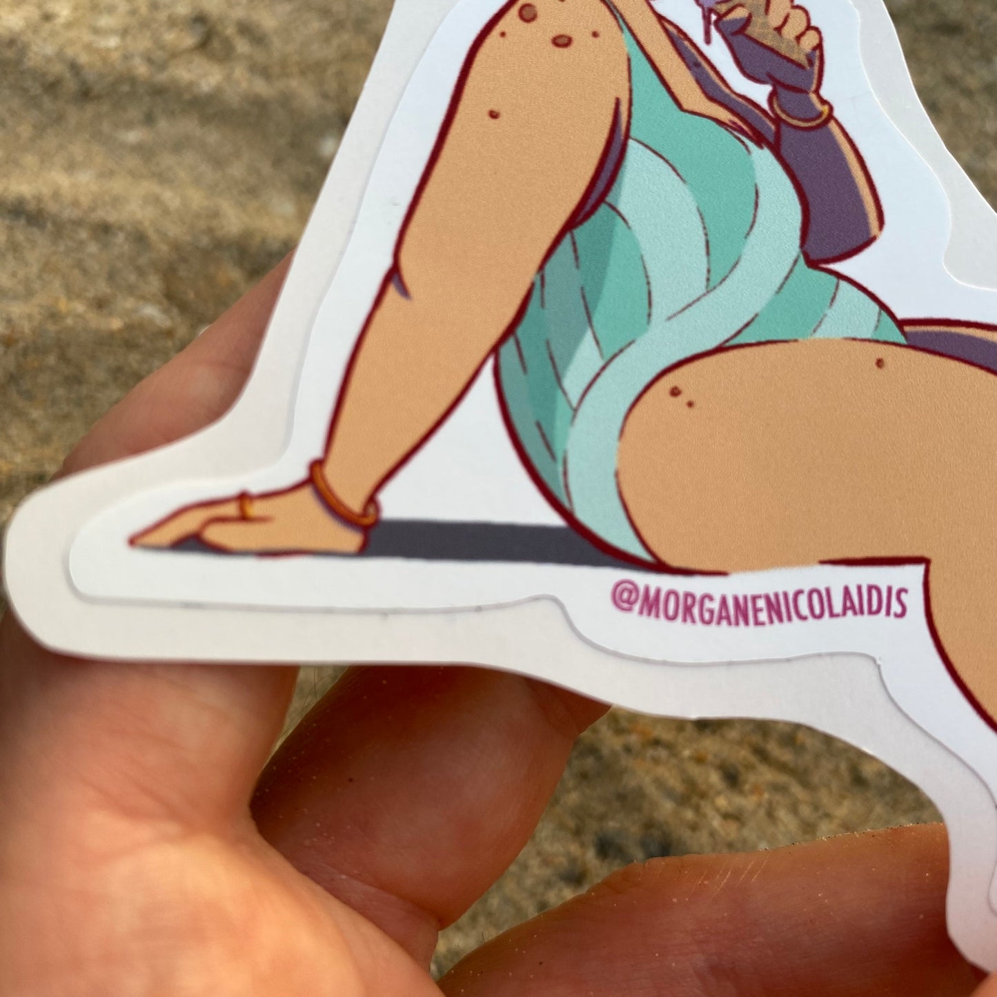 Lady & Ice Cream - STICKER