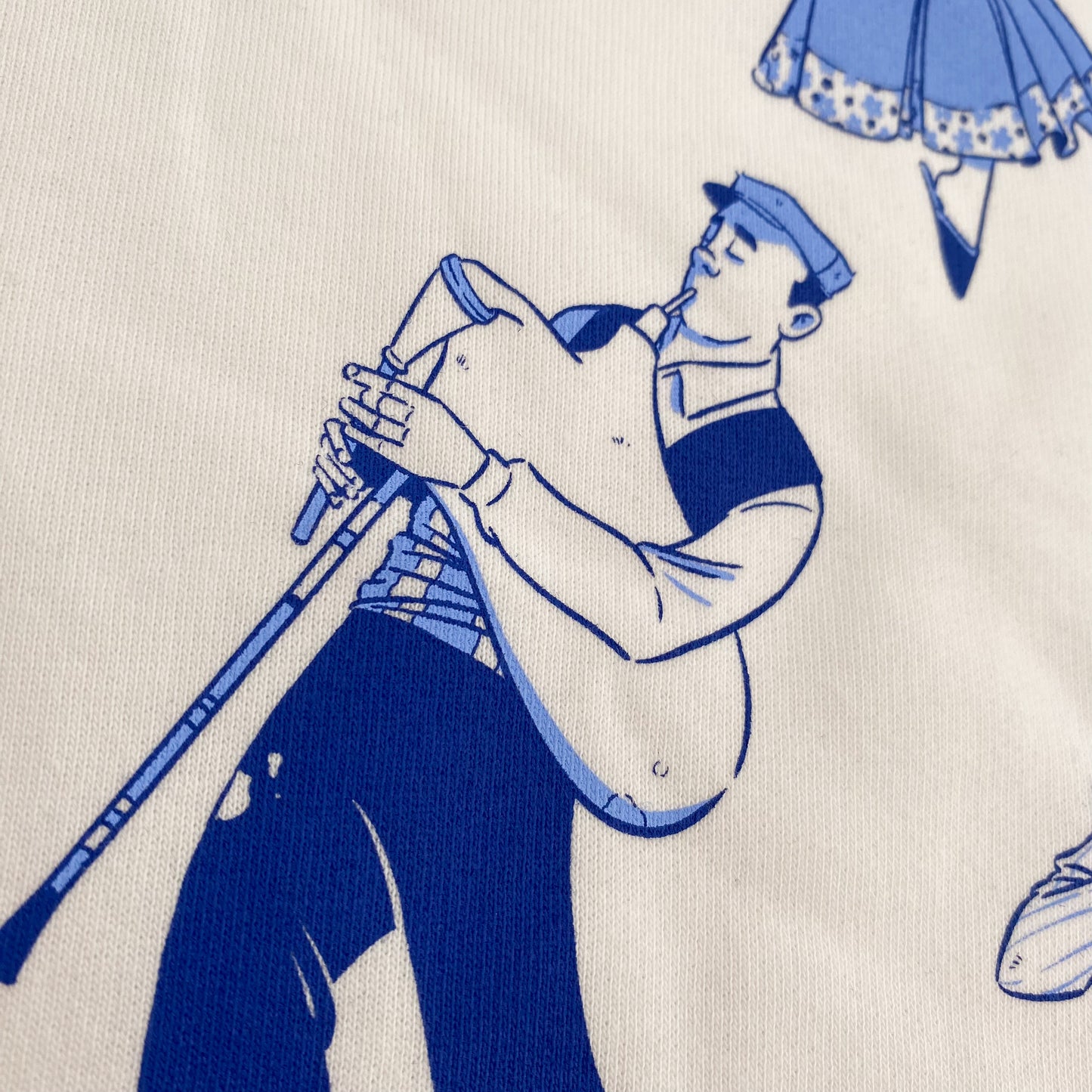 The blue musicians - Silk Printed sweatshirt