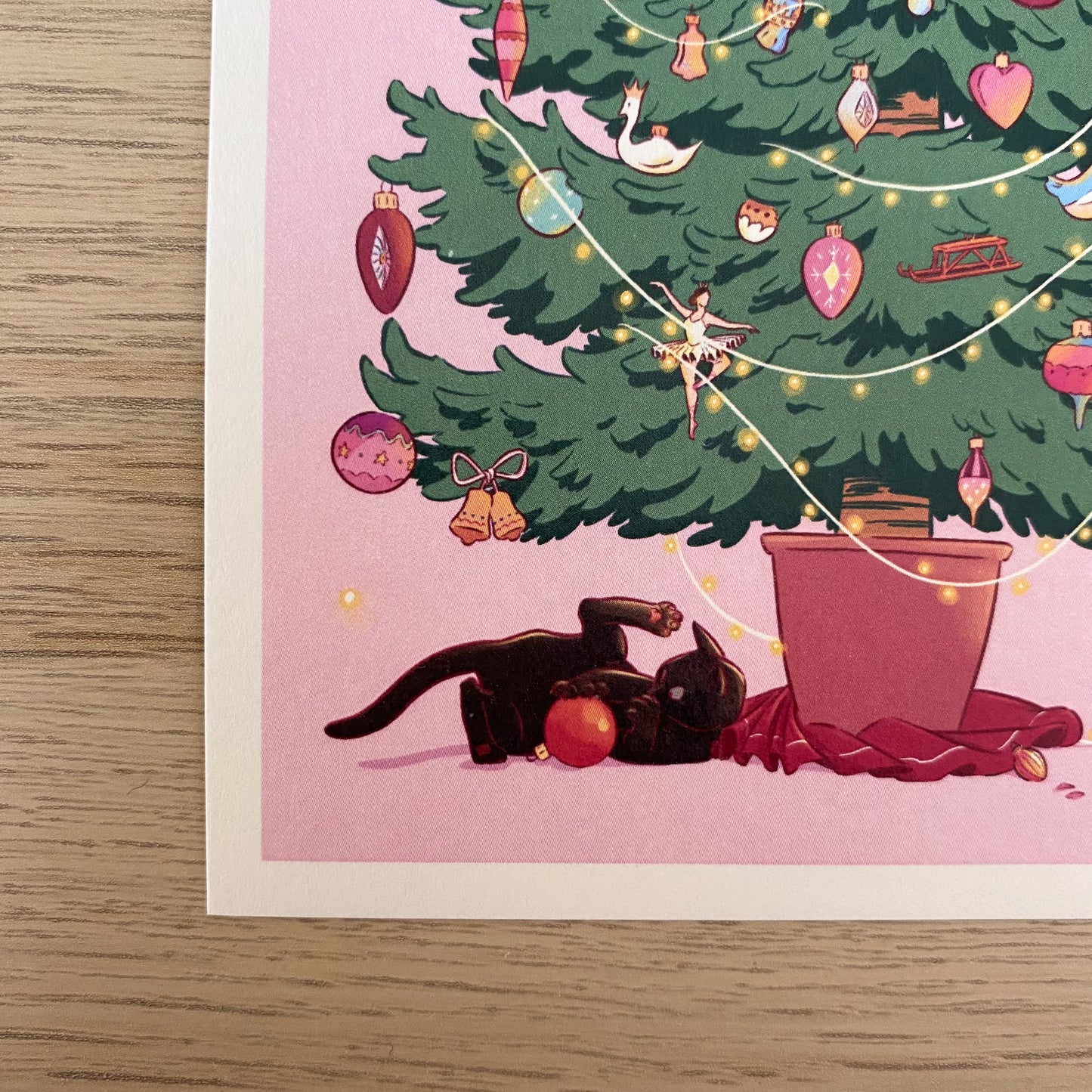 Cats in the tree - Christmas card